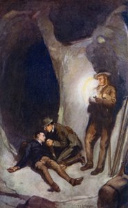 ジュール・ヴェルヌによる地球の中心への旅のイラスト（カラーリソ）