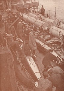 魚雷の清掃と調整、c1917 1919