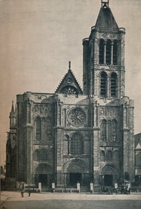 セントデニス修道院教会の正面、フランス王の埋葬地、c1906、1907