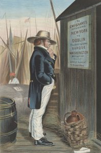 帰り道ニューヨーク、カリフォルニア州。 1860年。