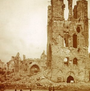 台無しにされた大聖堂、イープル、フランダース、ベルギー、c1914-c1918