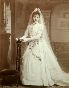 結婚式の肖像画、1880年代