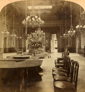 有名なルーレットサロン、カジノ、モンテカルロ、モナコ、1897年。