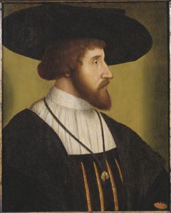 Christian II de Danemark, de Suede et de Norvege - デンマーク王クリスチャン2世(1481-1559)の肖像、匿名 .木に油彩、16世紀前半。寸法 : 38x30 cm.ストックホルム国立博物館