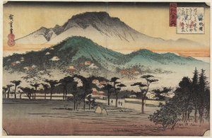 三井寺の夕鐘c。 1834 作： 歌川広重