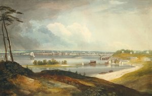 ブルックリン近くのハイツから見たニューヨーク、1820-23年頃。