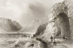 コーク州グレンギャリフ、1860年代、ジョージヴァーチュー著「アイルランドの風景と古代」