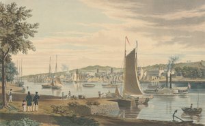 トロイUnited States Arsenalの前のハドソンの西岸から撮影、パブ1838年。
