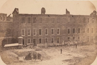 フォート サムターの避難、1861 年 4 月、1861 年 4 月。 作： エドワード・アンソニー