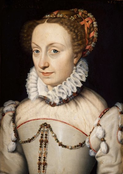 ジャンヌ・ダルブレ、ナバラの女王、1528～1572年頃。 1570年。 作： フランソワ・クルーエ