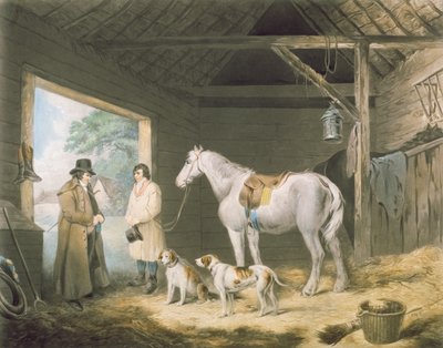 サミュエルウィリアムレイノルズ（1773-1835）によって刻まれた居酒屋を支払う、パブ。 H.マクリン作、1805年（メゾチント彫刻） 作： ジョージ・モーランド
