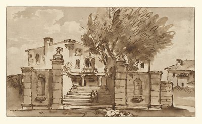 ヴィラの眺め 作： Giovanni Battista Tiepolo