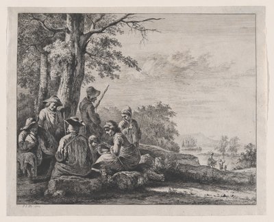 農民の休息、1803年。 作： ジャン・ジャック・ド・ボワシュー