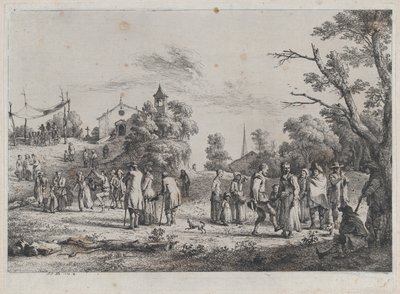 村の祭典、1773 年。 作： ジャン・ジャック・ド・ボワシュー
