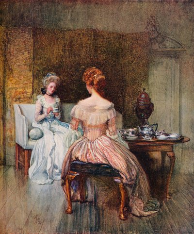 ジョルジュの時代のボヘアの料理、c1870 作： ジョセフ・ウォルター・ウェスト