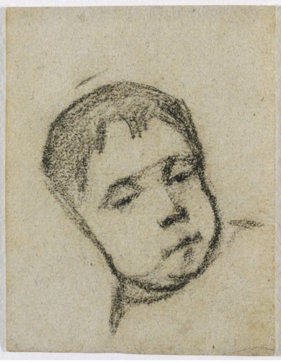 子供の頃のエミール・ゴーギャン、枕元、c。 1875-1876。 作： Paul Gauguin