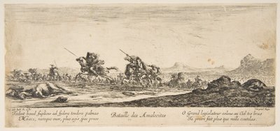 アマレク人の戦い、およそ。 1645-52。 作： ステファノ・デラ・ベラ