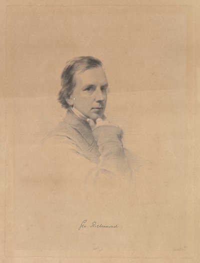 ジョージ・リッチモンド-自画像、1850-70。 作： ウィリアム・ホール